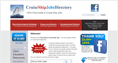 Desktop Screenshot of cruiseshipjobsdirectory.com