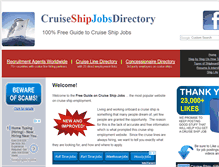 Tablet Screenshot of cruiseshipjobsdirectory.com